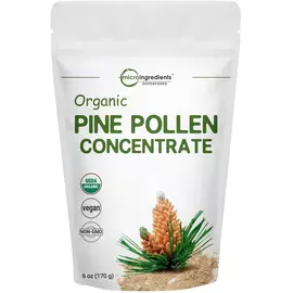 Microingredients Organic Pine Pollen Powder / Органический порошок сосновой пыльцы 170 гр в магазине биодобавок nutrido.shop
