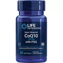Life Extension Super Ubiquinol CoQ10 with PQQ / Супер убихинол Ку10 с Пикуку 100 мг 30 капсул в магазине биодобавок nutrido.shop