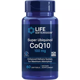 Life Extension Super Ubiquinol CoQ10 100 mg / Супер убіхінол коензим Ку10 100 мг 60 капсул від магазину біодобавок nutrido.shop
