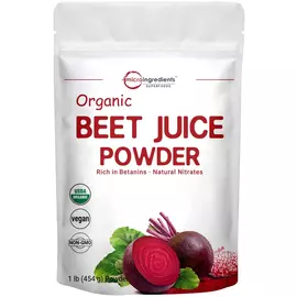 Microingredients Organic Beet Juice / Корінь буряка органік порошок 454 г від магазину біодобавок nutrido.shop