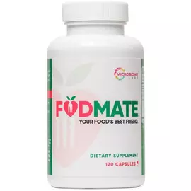 Microbiome Labs Fodmate /  Формула ферментов для продуктов FODMAP 120 капсул в магазине биодобавок nutrido.shop