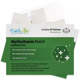 Patch Aid MultiVitamin Plus Topical Patch without Iron / Патчи Мультивитамины без железа 30 шт в магазине биодобавок nutrido.shop