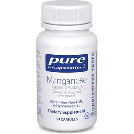 Pure Encapsulations Manganese Aspartate-Citrate / Марганец аспартат-цитрат 60 капсул в магазине биодобавок nutrido.shop