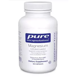 Pure Magnesium citrate-malate / Магній цитрат малат 90 капс від магазину біодобавок nutrido.shop