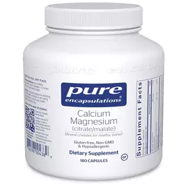 Pure Calcium Magnesium (Citrate / Malate) / Кальцій магній цитрат-малат 180 капс від магазину біодобавок nutrido.shop