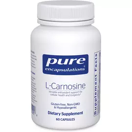 Pure Encapsulations L- Carnosine / Л-Карнозин антиоксидант для здоровья клеток и долголетия 60 капсу в магазине биодобавок nutrido.shop