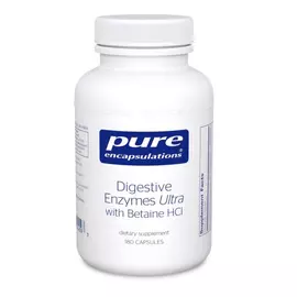 Pure Encapsulations Digestive Enzymes Ultra with Betaine / Пищеварительные энзимы с бетаином 180к в магазине биодобавок nutrido.shop