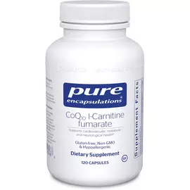 Pure Encapsulations CoQ10 L-Carnitine Fumarate / Л-Карнитин фумарат + Коэнзим Ку10 120 капсул в магазине биодобавок nutrido.shop