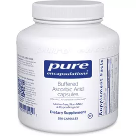 Pure Encapsulations Buffered Ascorbic Acid / Буфферизированный витамин С 250 капс  в магазине биодобавок nutrido.shop