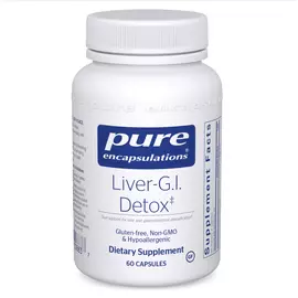 Pure Encapsulations Liver-G.I. Detox / Поддержка детоксикации печени и ЖКТ 60 капс в магазине биодобавок nutrido.shop