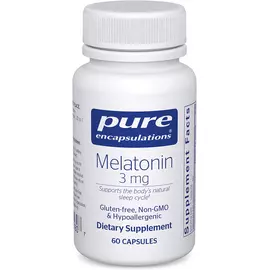 Pure Encapsulations Melatonin 3 mg / Мелатонін 3 мг 60 капсул від магазину біодобавок nutrido.shop