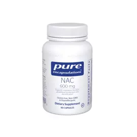 Pure Encapsulations NAC / N-ацетил L-цистеїн НАК 600 мг 90 капсул від магазину біодобавок nutrido.shop