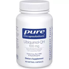 Pure Encapsulations Ubiquinol-QH 100 mg / Убихинол-QH 100 мг для здоровья сердца 60 капсул в магазине биодобавок nutrido.shop