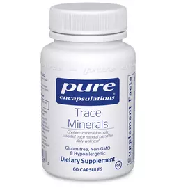Pure Encapsulations Trace Minerals / Есенційні мікроелементи трейс мінерал 60 капсул від магазину біодобавок nutrido.shop
