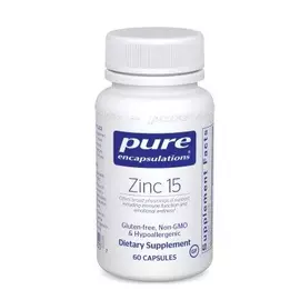 Pure Encapsulations Zinc / Цинк пиколинат 15мг 60 капс в магазине биодобавок nutrido.shop
