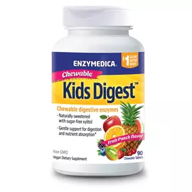 Enzymedica Kid's Digest / Пищеварительные ферменты для детей 90 жевательных таблеток в магазине биодобавок nutrido.shop