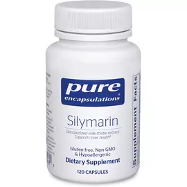 Pure Encapsulations Silymarin (Milk Thistle Extract) / Расторопша для поддержки печени 120 капсул в магазине биодобавок nutrido.shop