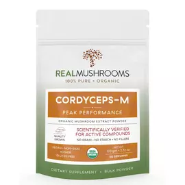 Real Mushrooms Cordyceps / Кордицепс органик порошок 60 г в магазине биодобавок nutrido.shop