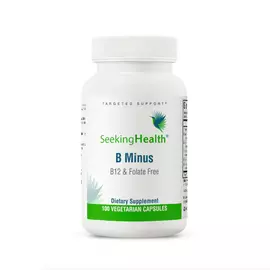 Seeking Health B Minus / Комплекс витаминов группы Б без Б12 и фолиевой 100 капсул в магазине биодобавок nutrido.shop