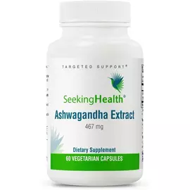 Seeking Health Ashwagandha Extract / Экстракт ашваганды 467 мг 60 капсул в магазине биодобавок nutrido.shop