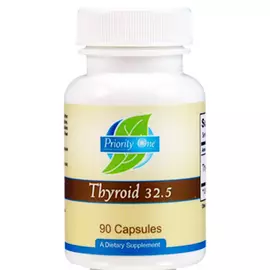 Priority One Vitamins Thyroid / Щитовидна залоза 32,5 Мг 90 Капсул від магазину біодобавок nutrido.shop