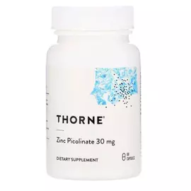 Thorne Research Zinc picolinate / Цинк пиколинат 30 мг 60 капс від магазину біодобавок nutrido.shop