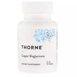 Thorne Research Copper Bisglycinate / Бисглицинат меди 60 капс в магазине биодобавок nutrido.shop