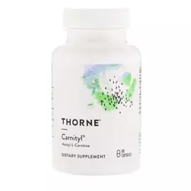 Thorne Research Carnityl / Ацетілкарнітін 60 капсул від магазину біодобавок nutrido.shop