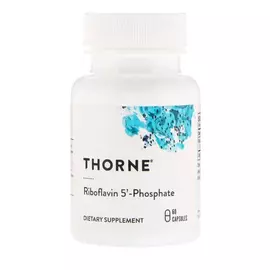 Thorne Research Riboflavin 5' Phosphate / Рибофлавин 5' фосфат, 60 капс в магазине биодобавок nutrido.shop