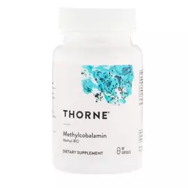 Thorne Research Methylcobalamin / Метилкобаламин В12 60 капс в магазине биодобавок nutrido.shop