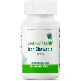 Seeking Health Iron Chewable / Залізо жувальне 10 мг 60 шт. від магазину біодобавок nutrido.shop