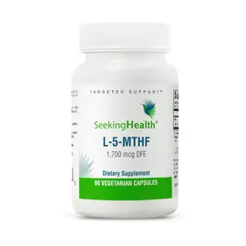 Seeking Health L-5-MTHF / Метилфолат витамин Б9 1700 мкг 60 капсул в магазине биодобавок nutrido.shop