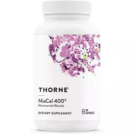 Thorne Research Niacel 400 / Никотинамид рибозид для выработки энергии 60 капсул в магазине биодобавок nutrido.shop