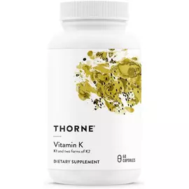 Thorne Research Vitamin K (Formerly 3-K Complete) / Витамины K 60 капсул в магазине биодобавок nutrido.shop