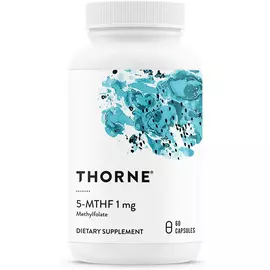 Thorne Research 5-MTHF / 5-метилтетрагідрофолат 1 mg (60 капс) від магазину біодобавок nutrido.shop