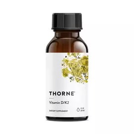 Thorne Research Vitamin D K2 Liquid / Витамин Д К2 30 мл в магазине биодобавок nutrido.shop