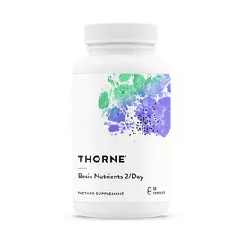 Thorne Research Basic Nutrients 2/Day / Базовые вит. для приема 2 раза в день, 60 капсул в магазине биодобавок nutrido.shop