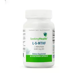 Seeking Health L-5-MTHF / Метилфолат вітамін Б9 5 мг 60 капсул від магазину біодобавок nutrido.shop