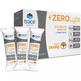 ZeroLyte Orange / Електроліти зі смаком солоного апельсина 30 саше, Trace Minerals від магазину біодобавок nutrido.shop