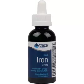 Іонізоване залізо 22 мг 56 мл / Ionic Iron, Trace Minerals від магазину біодобавок nutrido.shop