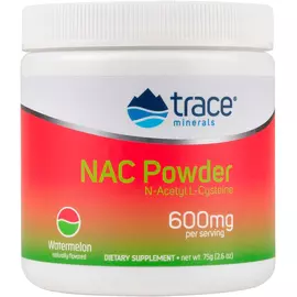 НАК N-ацетил-L-цистеїн смак кавуна 75 г / NAC N-Acetyl L-Cysteine, Trace Minerals від магазину біодобавок nutrido.shop