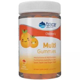 Мультивітаміни для дітей зі смаком апельсина 60 жувальних цукерок / Children's Multi Gummies,Trace Minerals від магазину біодобавок nutrido.shop