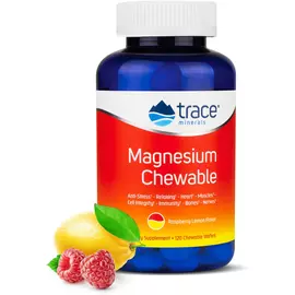 Trace Minerals Magnesium Chewable / Магний со вкусом малины и лимона 120 жевательных таблеток в магазине биодобавок nutrido.shop