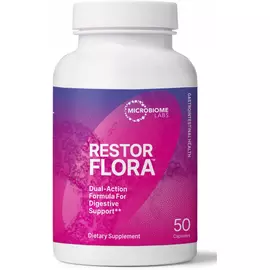 Microbiome Labs Restorflora / РесторФлора 50 капсул від магазину біодобавок nutrido.shop