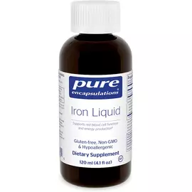 Pure Encapsulations Iron liquid / Жидкое железо для поддержки функций гемоглобина 120 мл в магазине биодобавок nutrido.shop