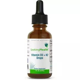 Seeking Health Vitamin D3+K2 Drops / Вітамін Д3+К2 рідкий 30 мл від магазину біодобавок nutrido.shop