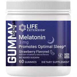 Life Extension Gummy Science Melatonin / Мелатонін 3 мг 60 жувальних цукерок від магазину біодобавок nutrido.shop