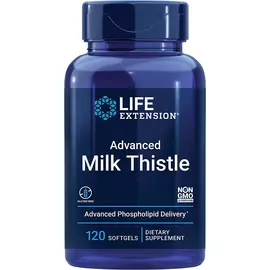 Life Extension Advanced Milk Thistle / Расторопша для здоровья печени 120 гель капсул в магазине биодобавок nutrido.shop