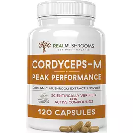 Real Mushrooms Cordyceps / Кордицепс органик 120 капсул в магазине биодобавок nutrido.shop