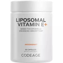 CodeAge Liposomal Vitamin E / Ліпосомальний вітамін Е на основі соняшникововї олії 90 капсул в магазине биодобавок nutrido.shop